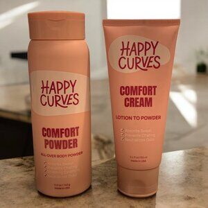 🔥3/$30 NEW Happy Curves Comfort Powder & Comfort Cream Tropical Oasis Full Sz